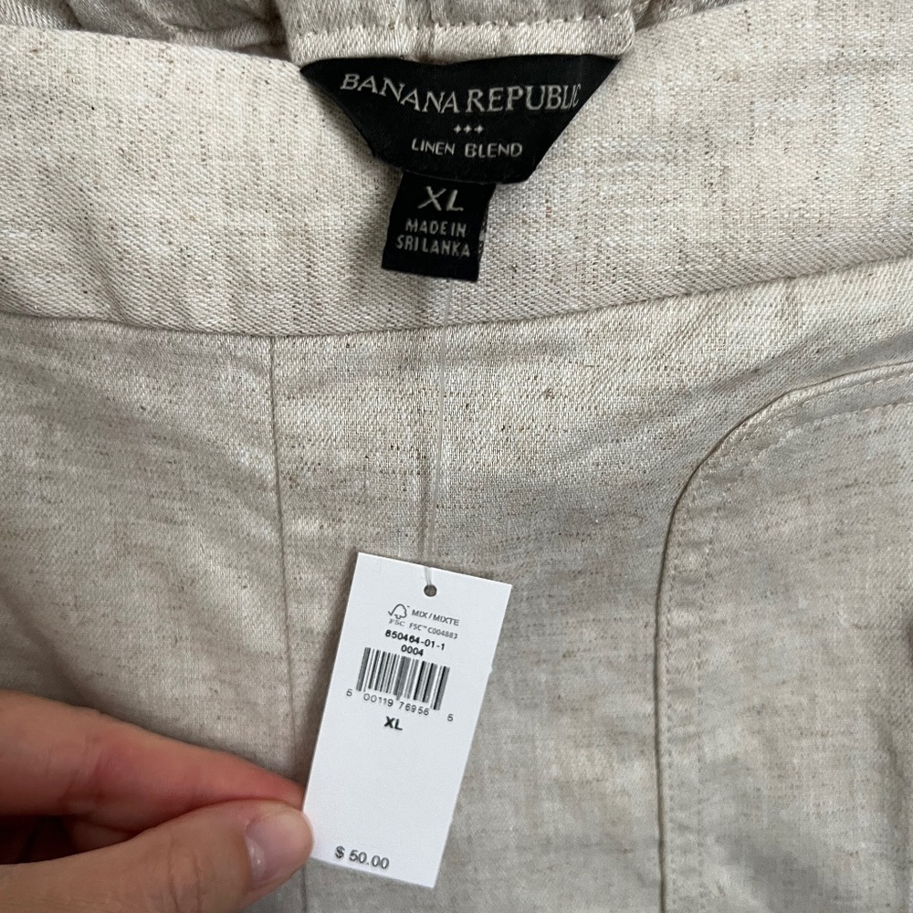 NWT Banana Republic Linen Shorts - Picture 3 of 3